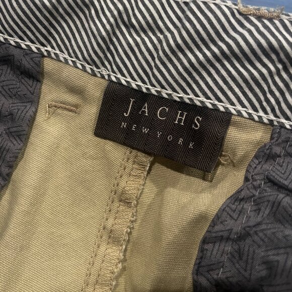 NWT Jachs NY Men's 31 Printed Stretch Chino 9" Bleecker Short Khaki Blue Floral - Picture 3 of 9
